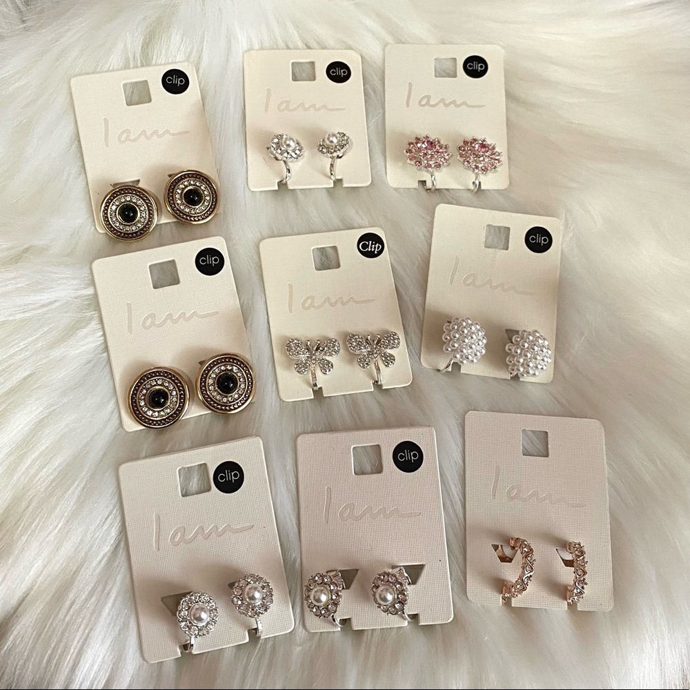 I Am Lot Jewelry Clip Earrings